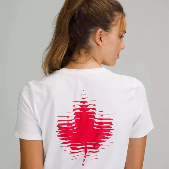 lululemon athletica Tops - New Lululemon Team Canada Love Crew T-Shirt White